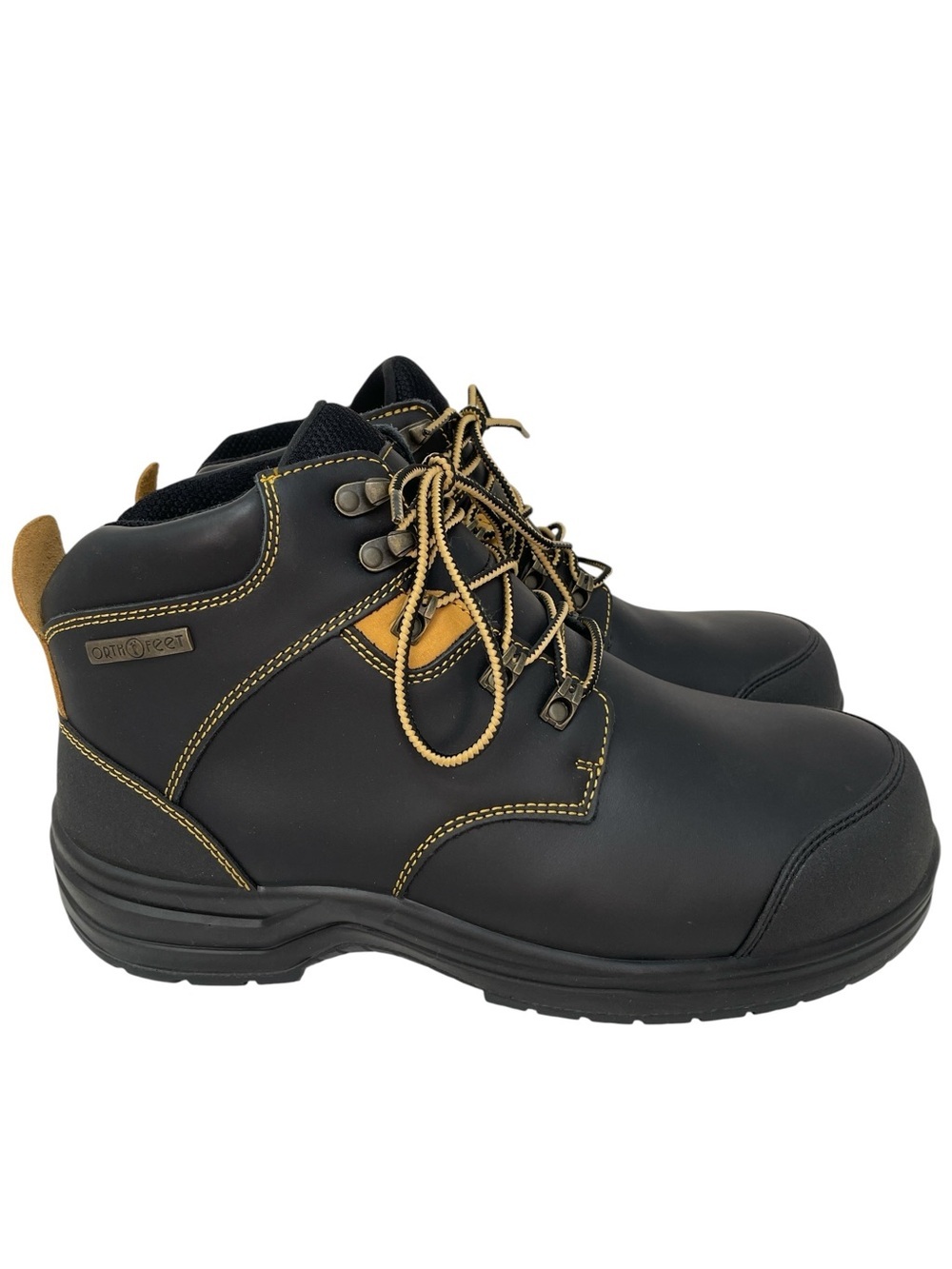 ORTHOFEET Ankle Boots Brown Leather Lace Up Size 13 XX-Wide 6E